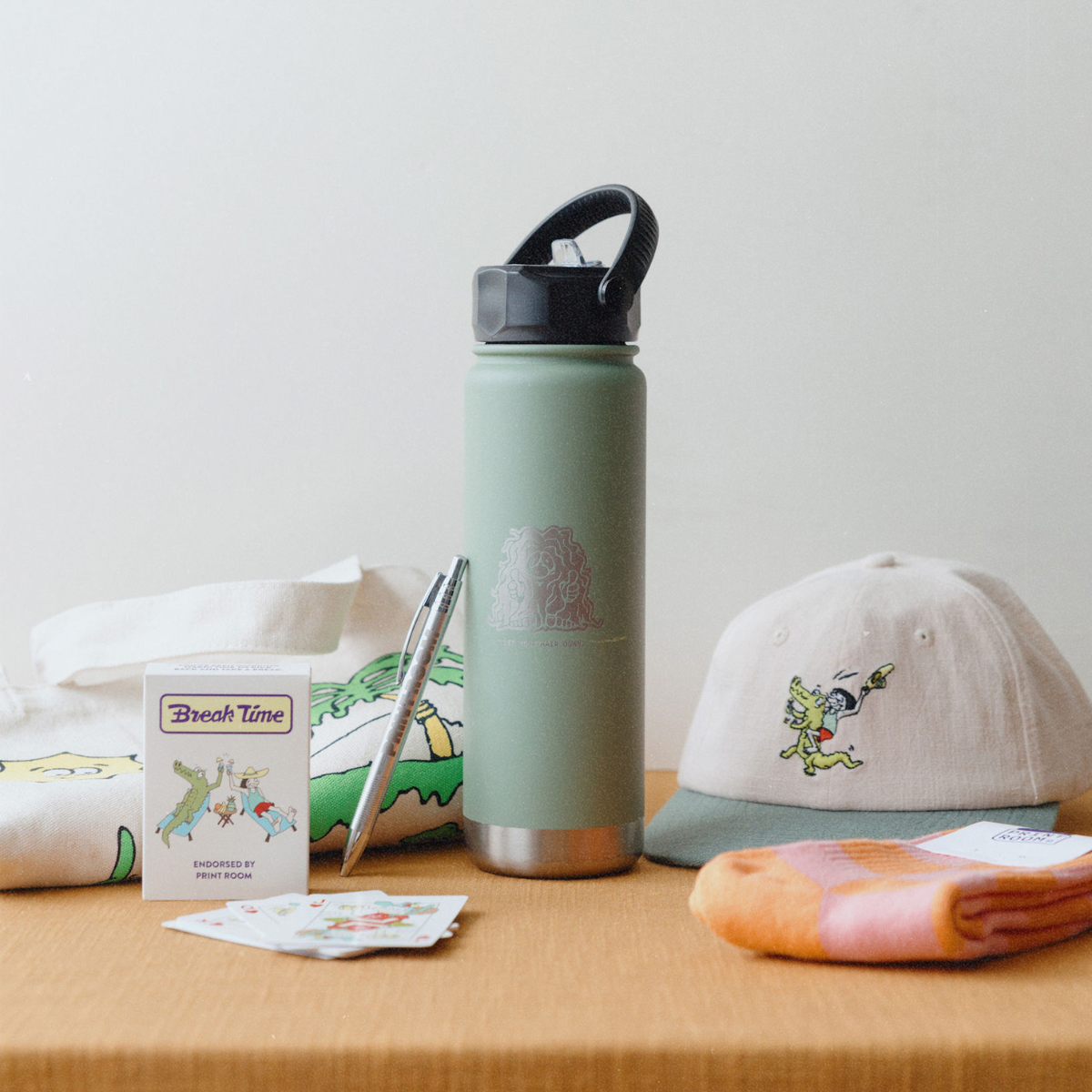 Creative marketing swag ideas including custom caps, tote bags, and promotional products from The Print Room NZ