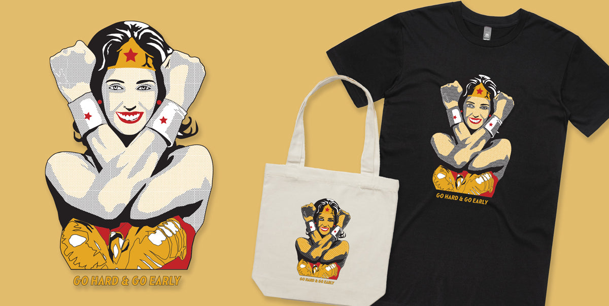 Jacinda's Game Plan - 'Go Hard & Go Early' Merch by Sam Sharpe