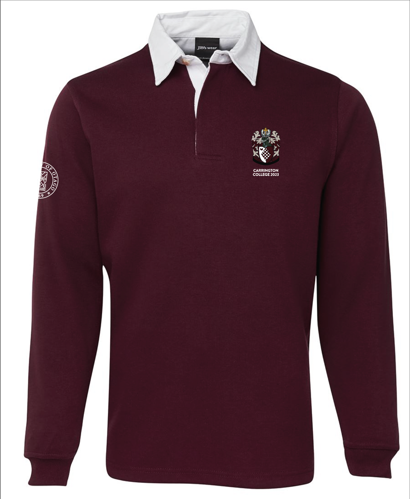 Carrington College 2023 - Rugby Jersey - Custom Name - Custom Clothing | T Shirt Printing | Embroidery | Screen Printing | Print Room NZ