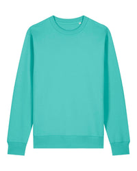 Teal sweatshirt on a white background