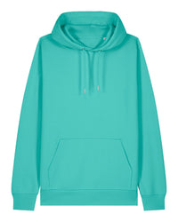 Teal hoodie on a white background
