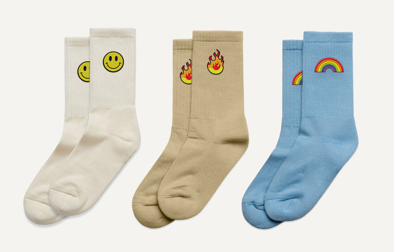 branded as colour socks