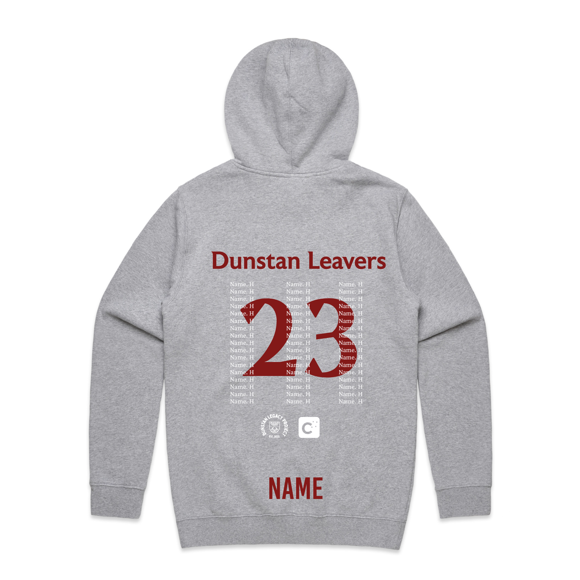 Dunstan High School 2023 - Stencil Hoodie - Custom Clothing | T Shirt Printing | Embroidery | Screen Printing | Print Room NZ
