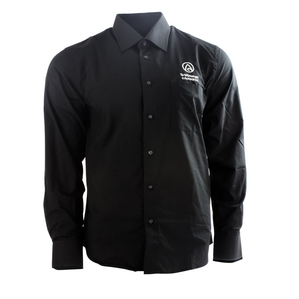 Hāte Papai Tāne – Ringa Roa - Mens Long Sleeve Shirt - Custom Clothing | T Shirt Printing | Embroidery | Screen Printing | Print Room NZ