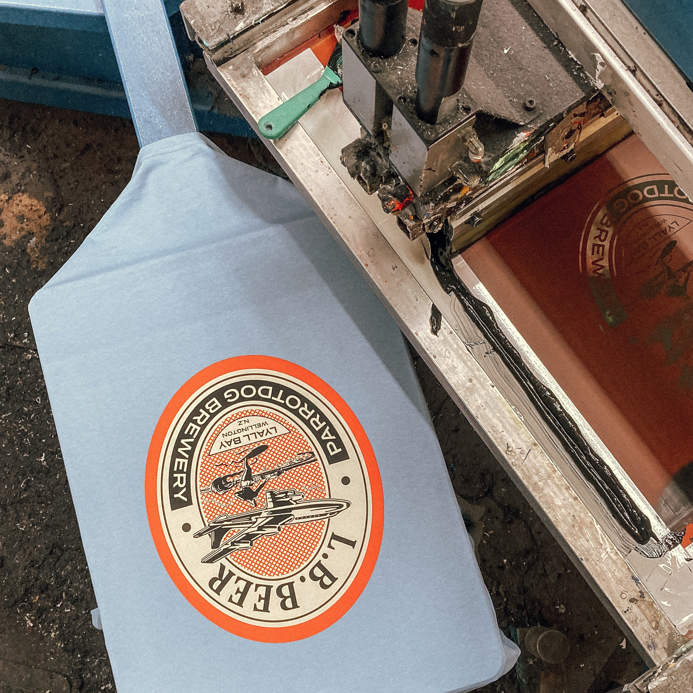 T shirt printing wellington Parrotdog