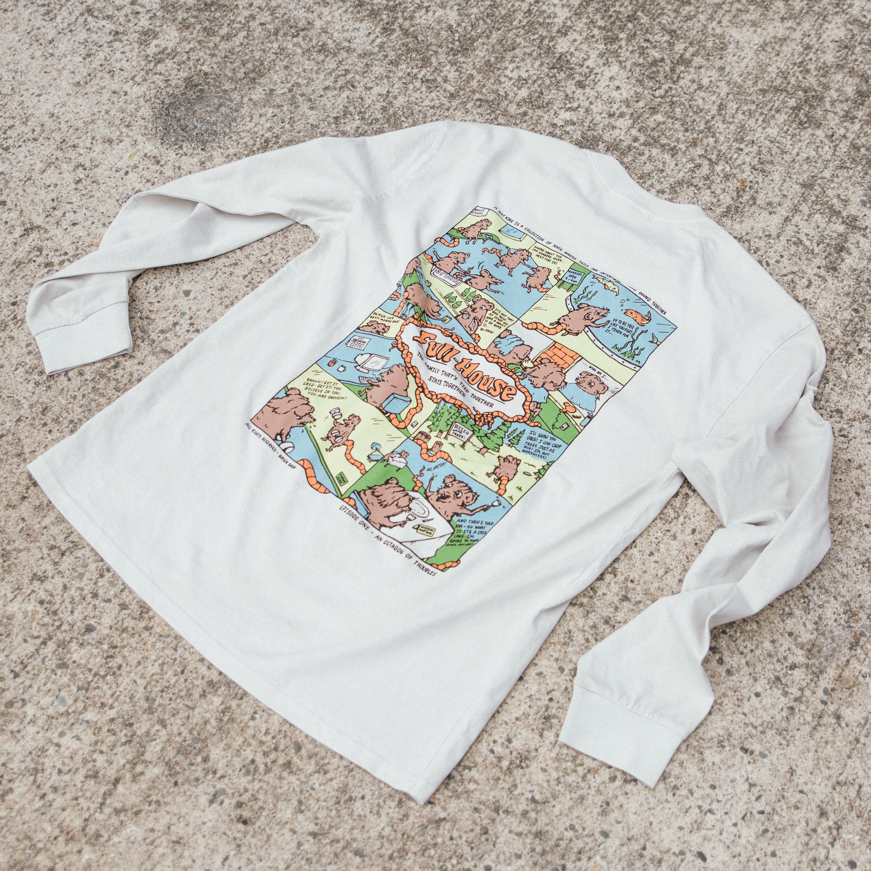 Brick Shop | Full House Tee - Custom Clothing | T Shirt Printing | Embroidery | Screen Printing | Print Room NZ