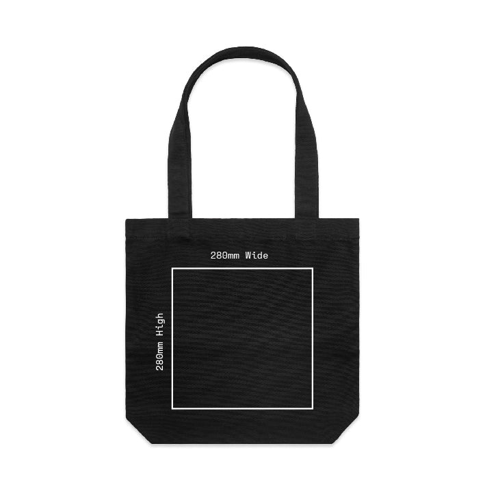 as colour carrie tote print area