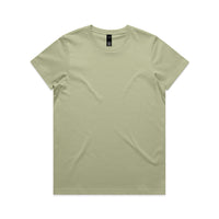 Olive coloured AS Colour Wo's maple tee with a graphic on the front