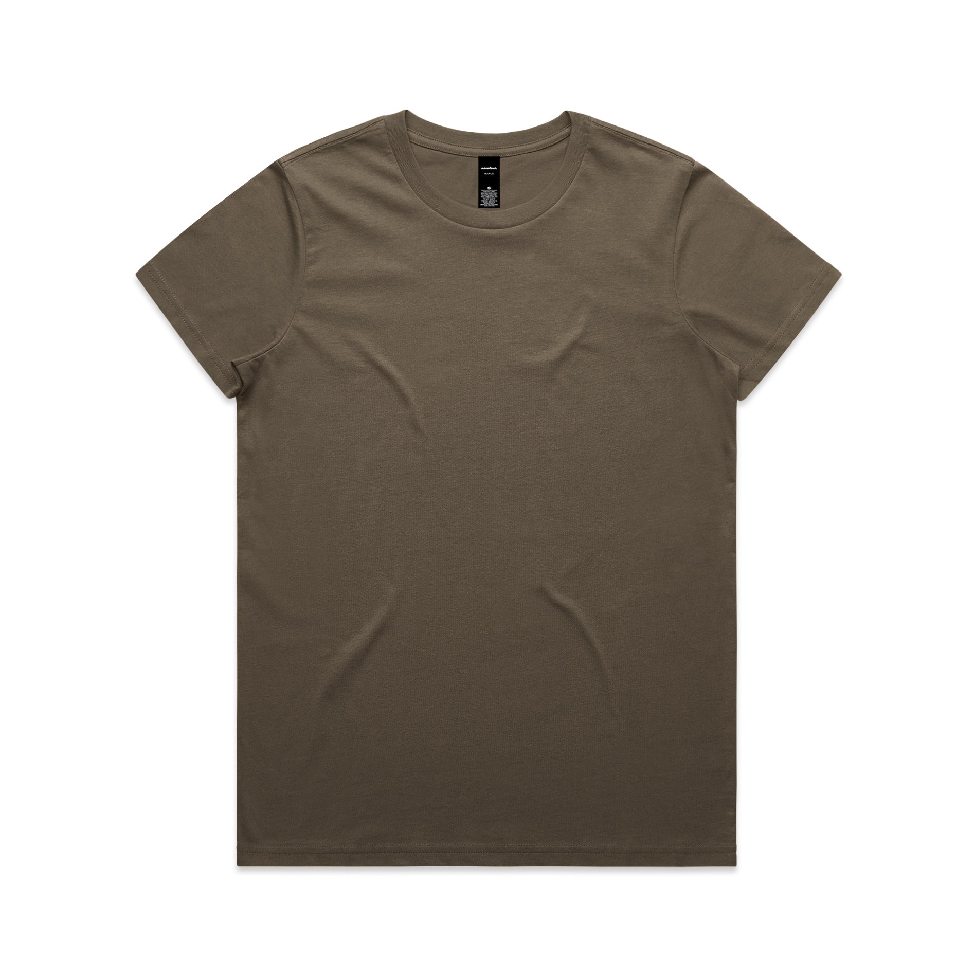 Brown coloured maple t-shirt