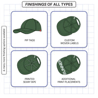 technical drawings of caps