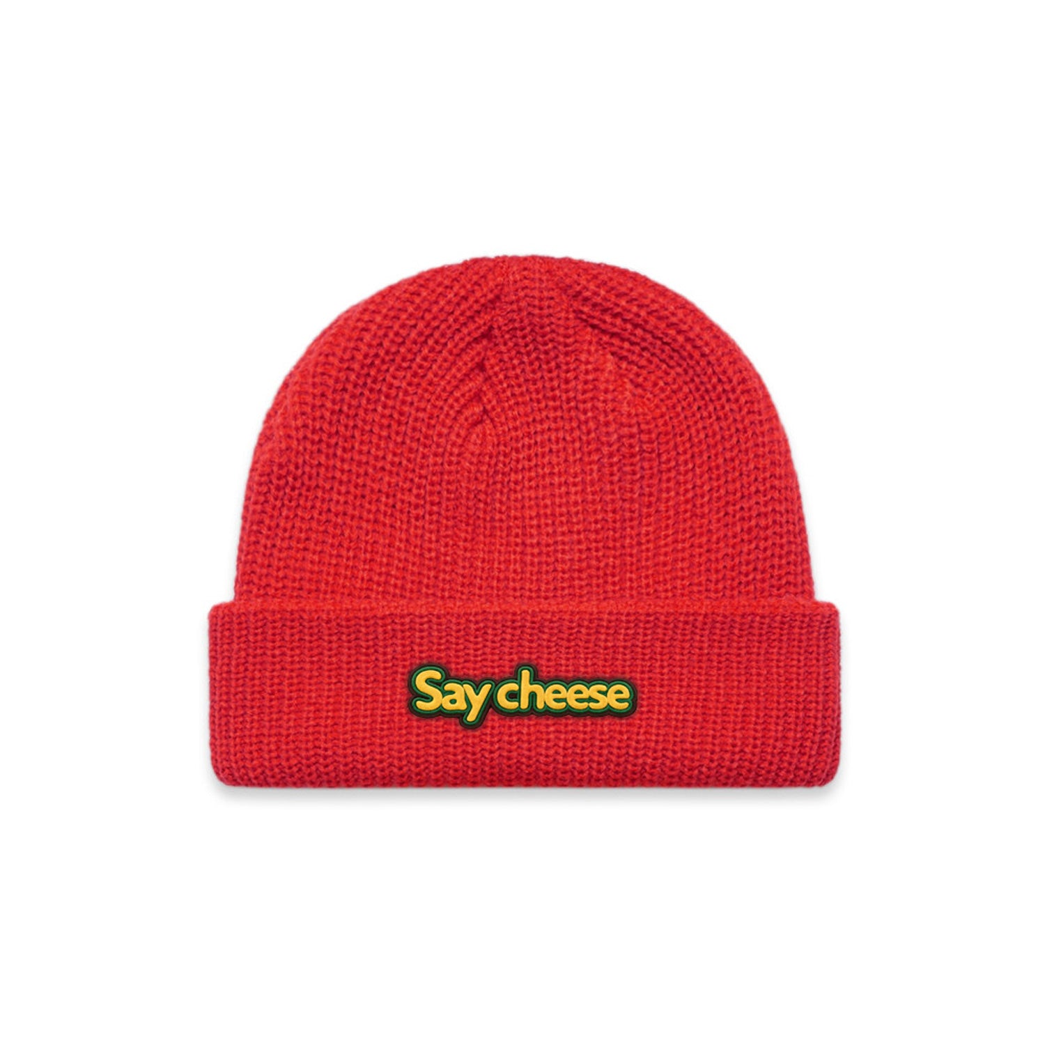AS Colour Cable beanie with artwork on front