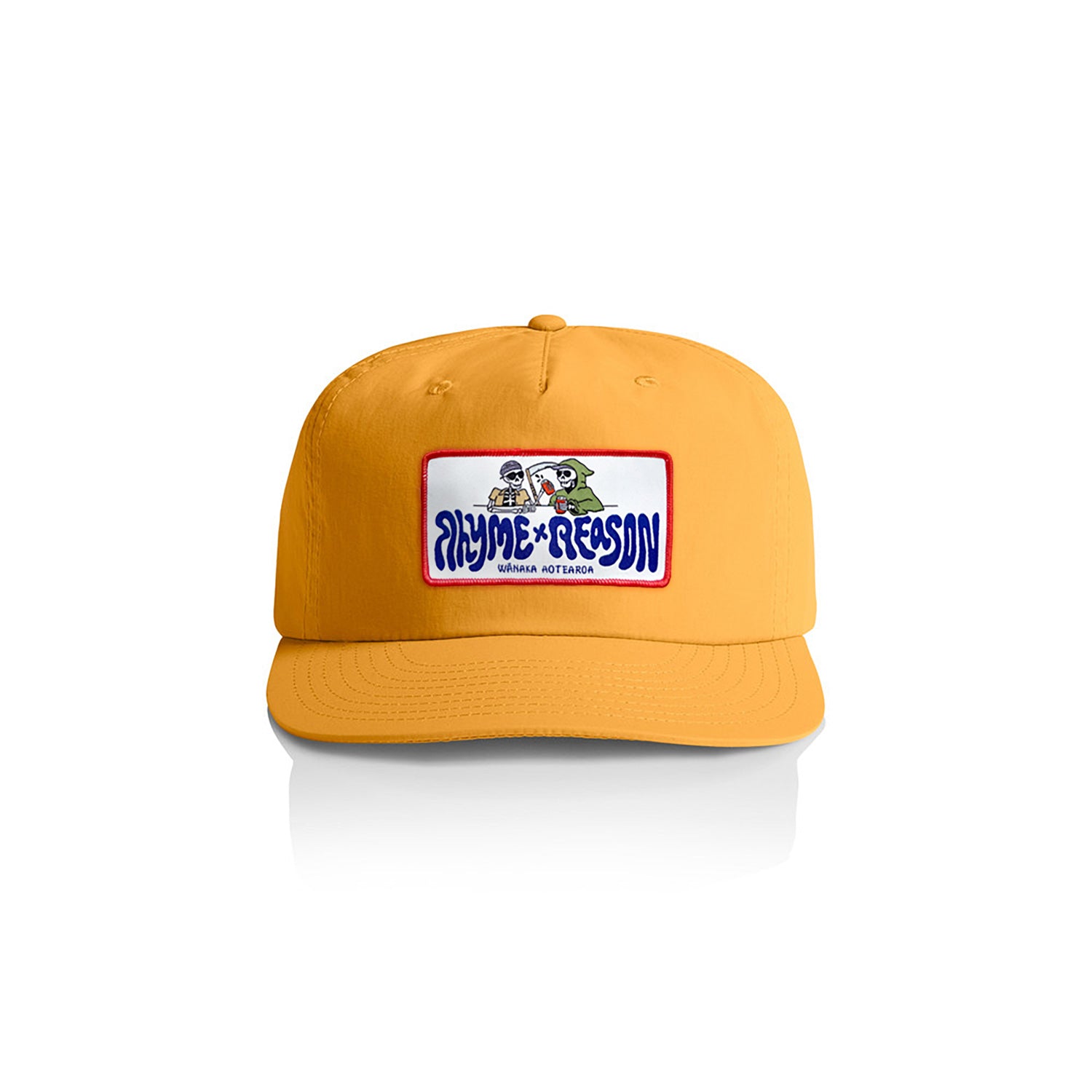 Custom orange cap on white background