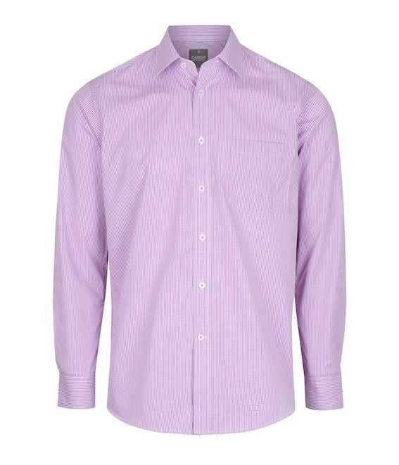 Gloweave | Westgarth Gingham L/S Shirt - Custom Clothing | T Shirt Printing | Embroidery | Screen Printing | Print Room NZ