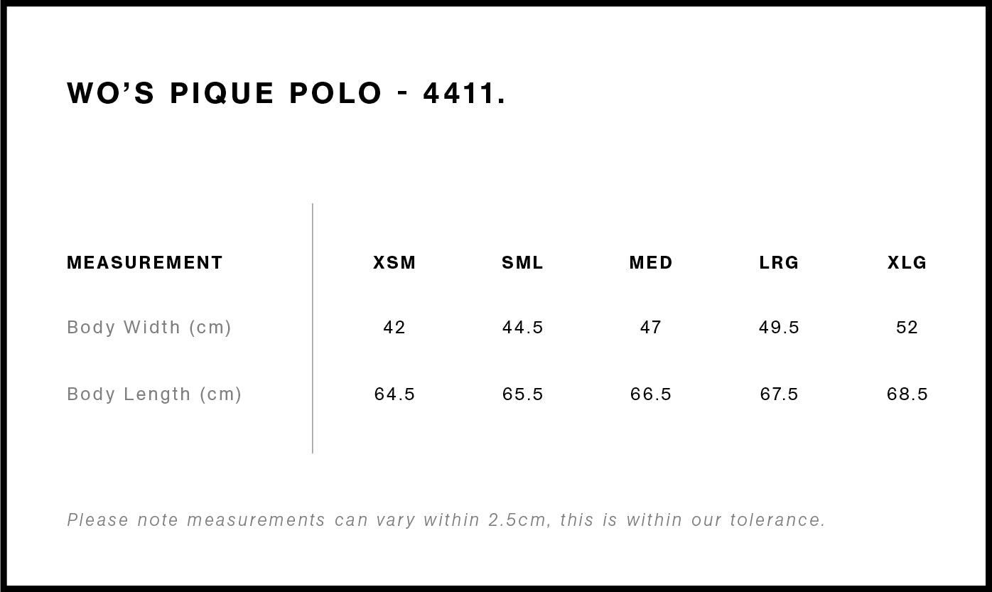 AS Colour | Women's Pique Polo - Custom Clothing | T Shirt Printing | Embroidery | Screen Printing | Print Room NZ