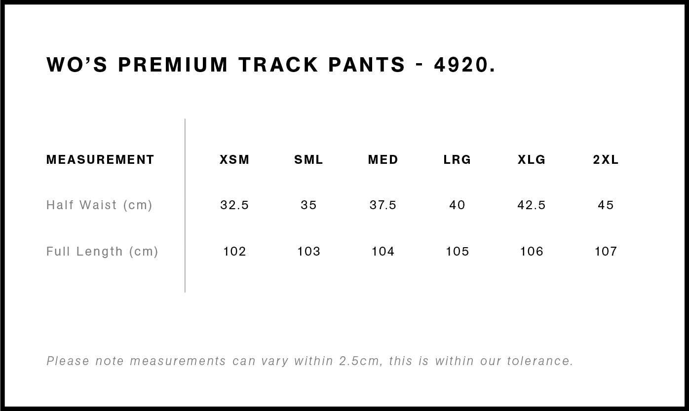 AS Colour | Women's Premium Track Pants - Custom Clothing | T Shirt Printing | Embroidery | Screen Printing | Print Room NZ