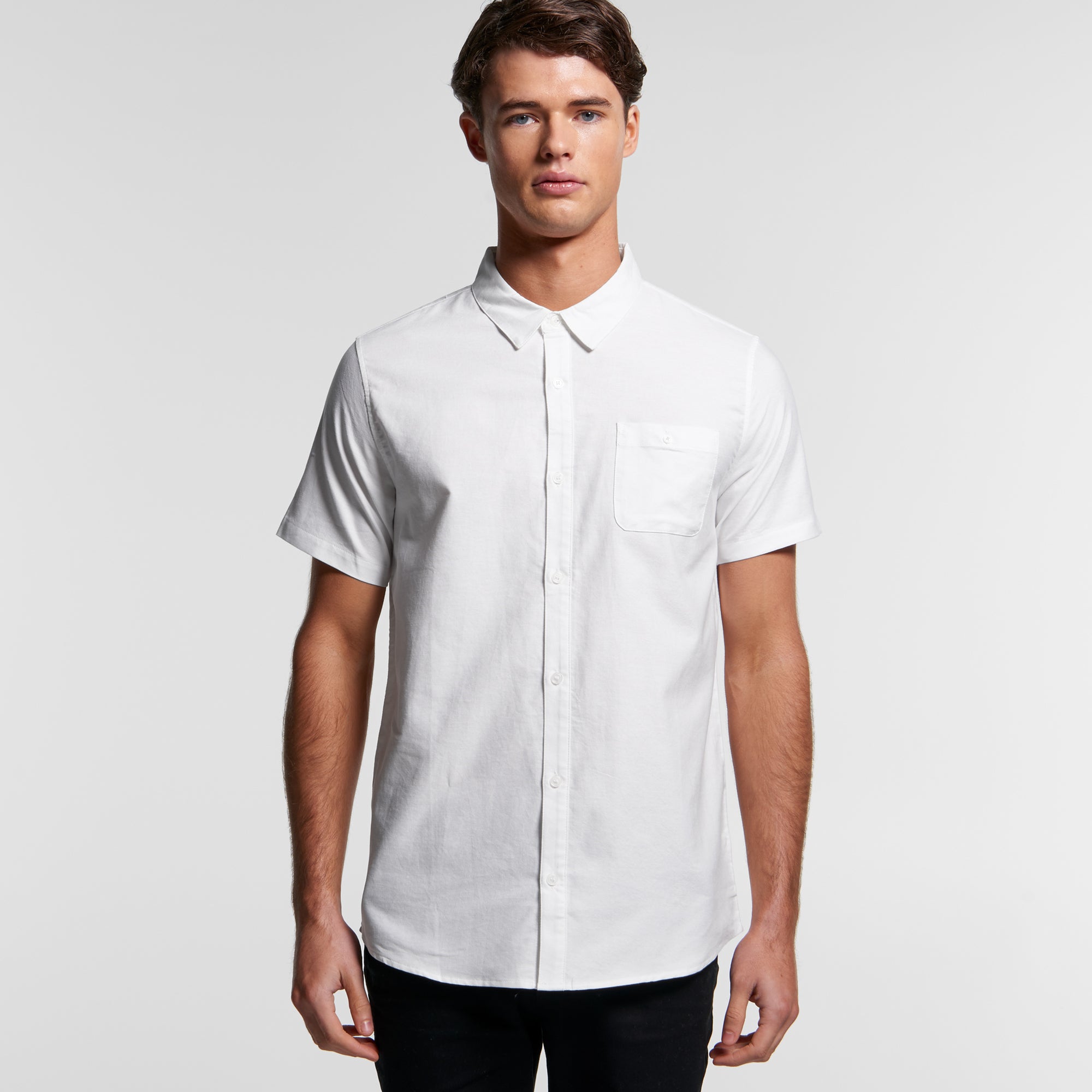 AS Colour | Men's Oxford S/S Shirt - Custom Clothing | T Shirt Printing | Embroidery | Screen Printing | Print Room NZ