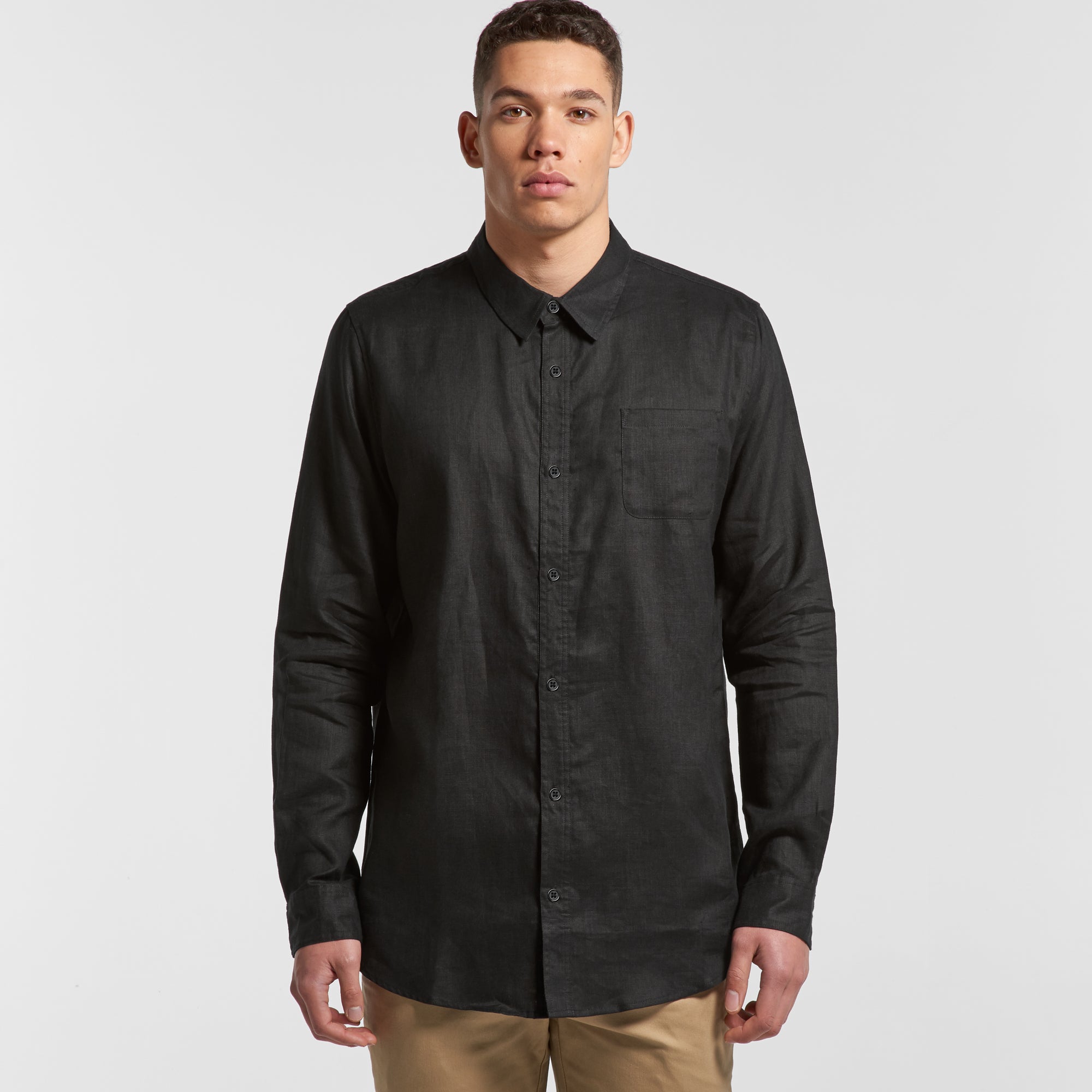 AS Colour | Men's Linen Shirt - Custom Clothing | T Shirt Printing | Embroidery | Screen Printing | Print Room NZ