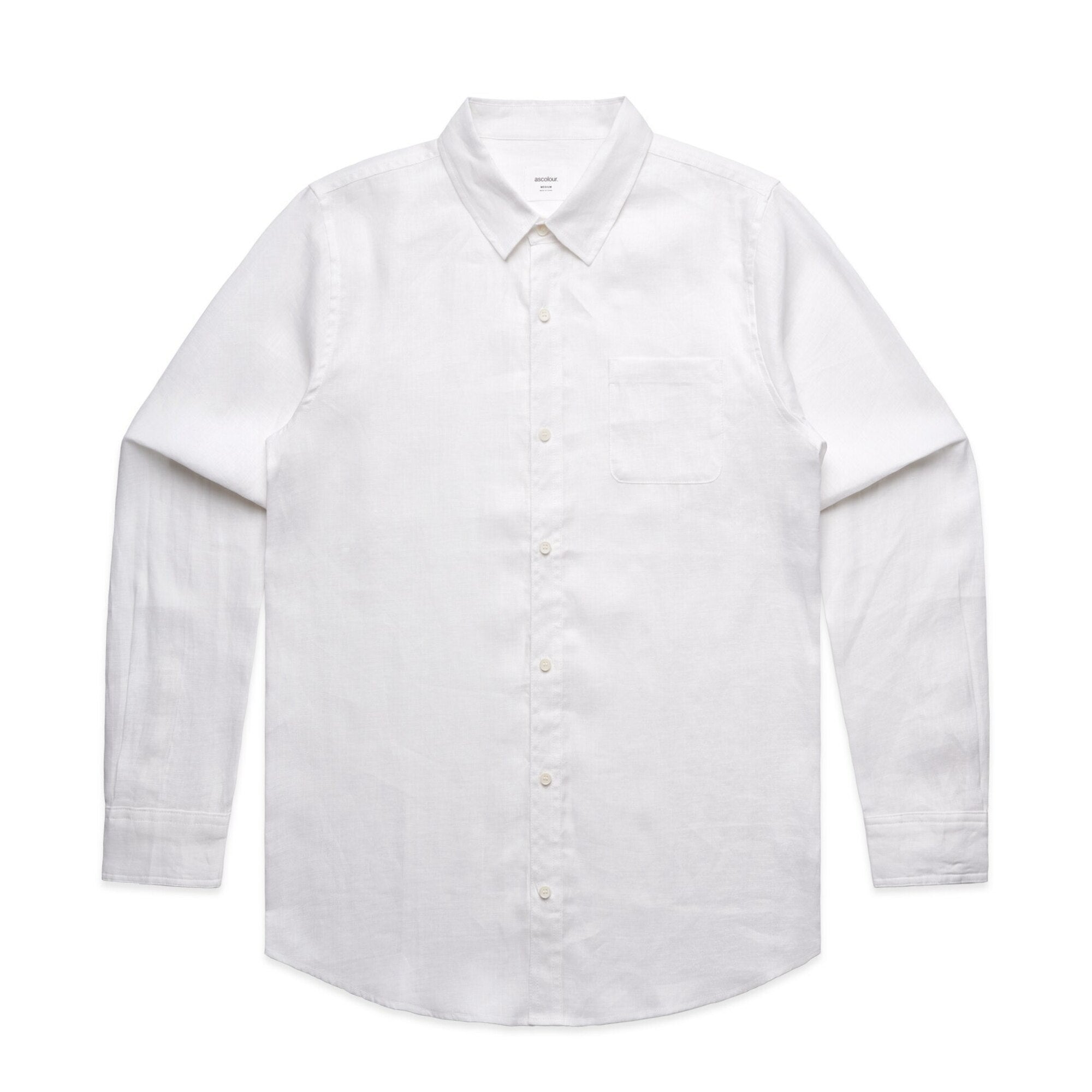 AS Colour | Men's Linen Shirt - Custom Clothing | T Shirt Printing | Embroidery | Screen Printing | Print Room NZ