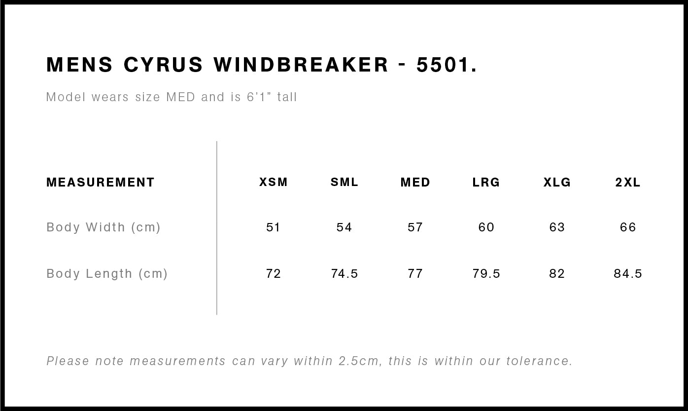 AS Colour | Men's Cyrus Windbreaker - Custom Clothing | T Shirt Printing | Embroidery | Screen Printing | Print Room NZ