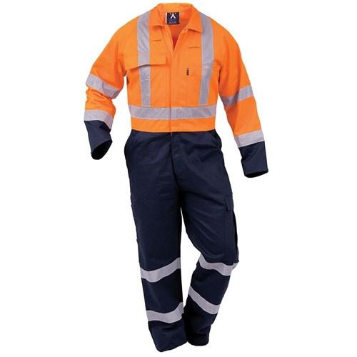Day/Night - Overall Workzone Day/Night Cotton Zip Orange/Navy (CTPCO)