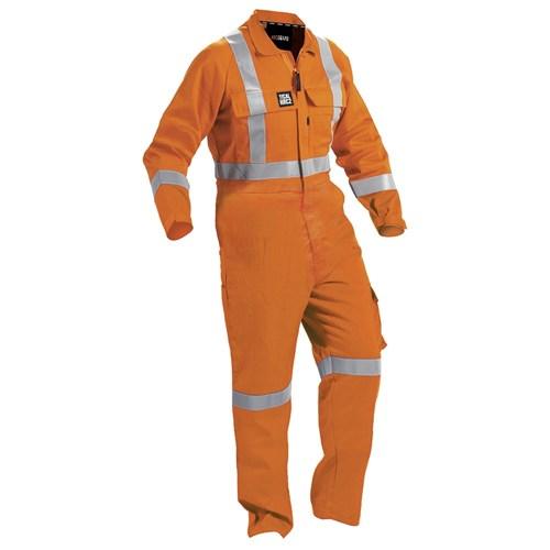 High Risk - Overall Arcguard 11Cal TTMC-W17 240gsm Natural Fibre Zip Orange (CTPCNLW)