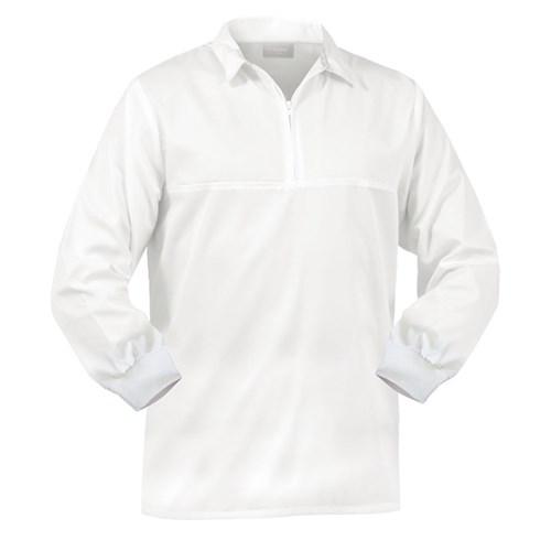 Jerkins - Jerkin 240gsm Polycotton Food Industry Zip White (JFNPCMW)