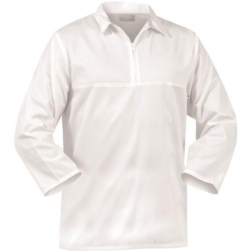 Jerkins - Jerkin Lightweight 190gsm Polycotton Food Industry Zip White (JFNPCLW)