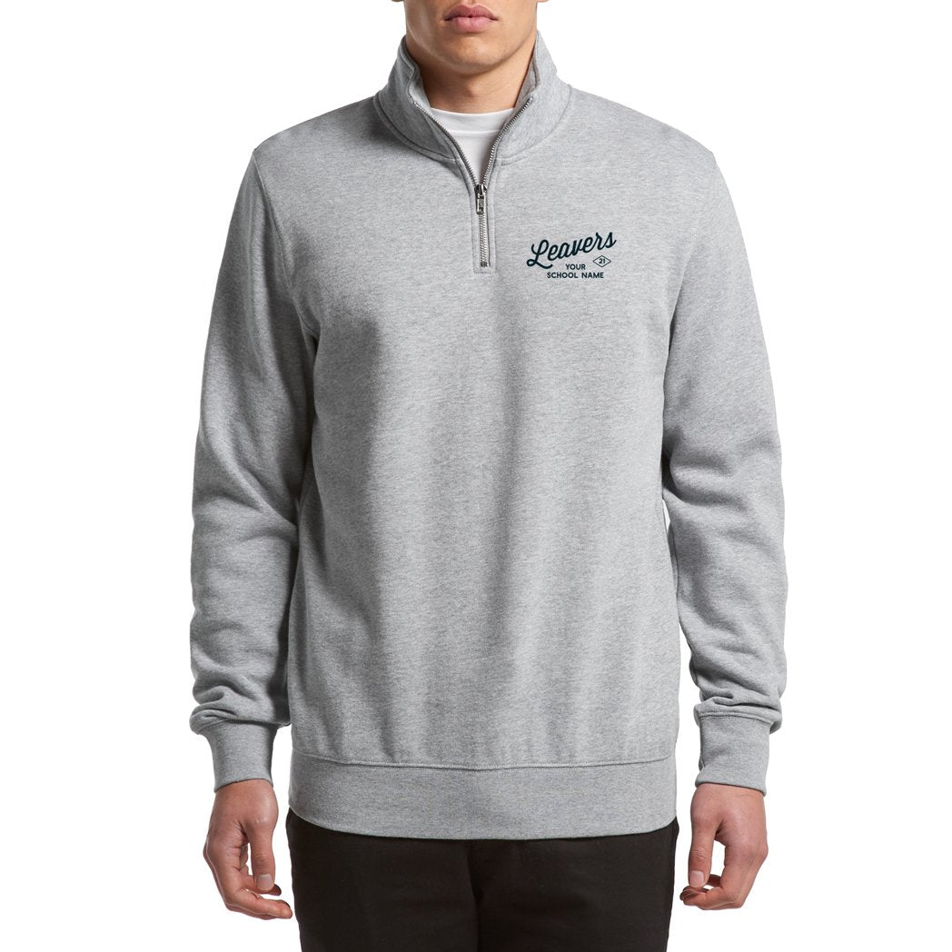 Leavers Hoodie - AS Colour Unisex Half Zip Sweater - Leavers Gear NZ 2021