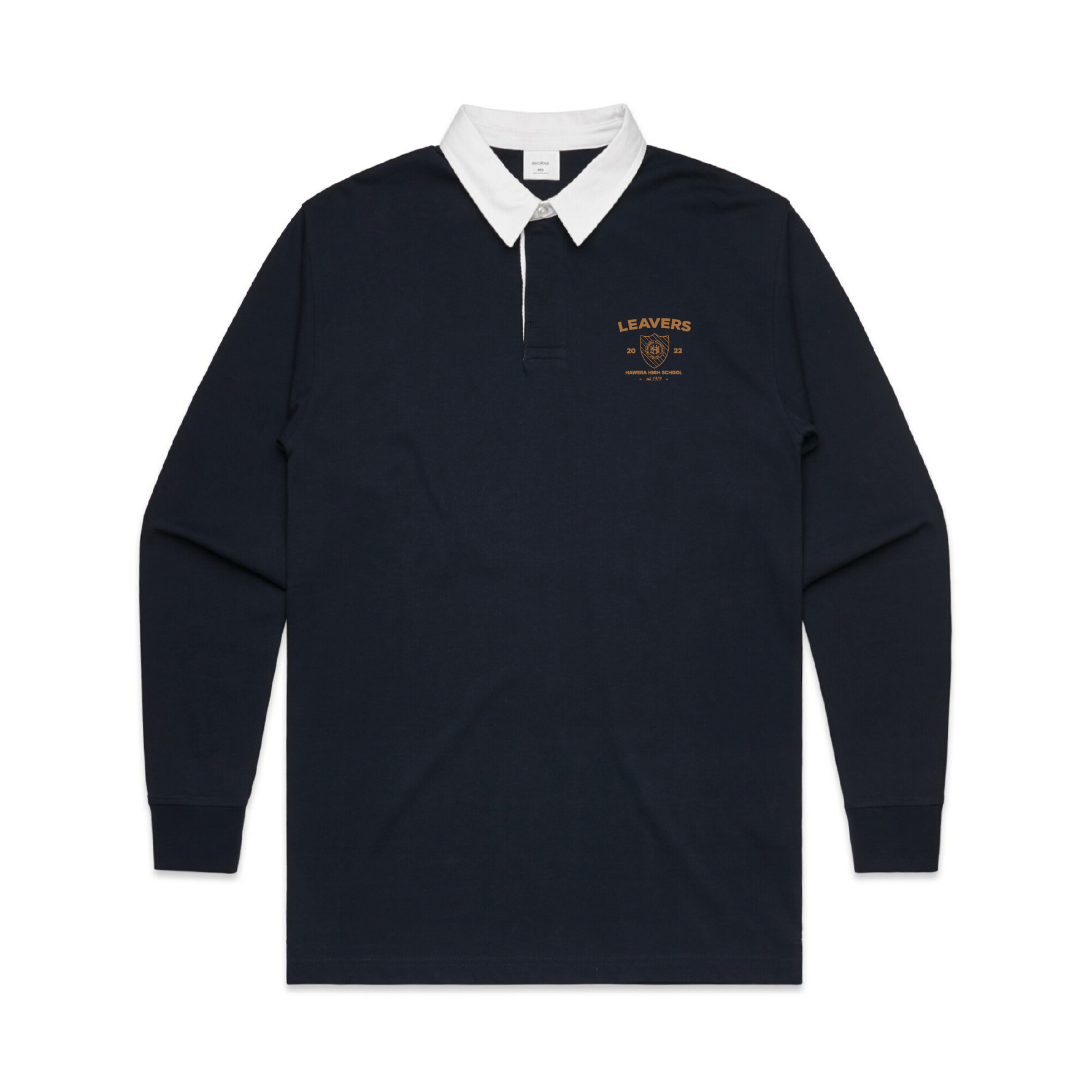 Hawera High School Leavers 2022 - AS Colour Rugby Jersey - Custom Clothing | T Shirt Printing | Embroidery | Screen Printing | Print Room NZ