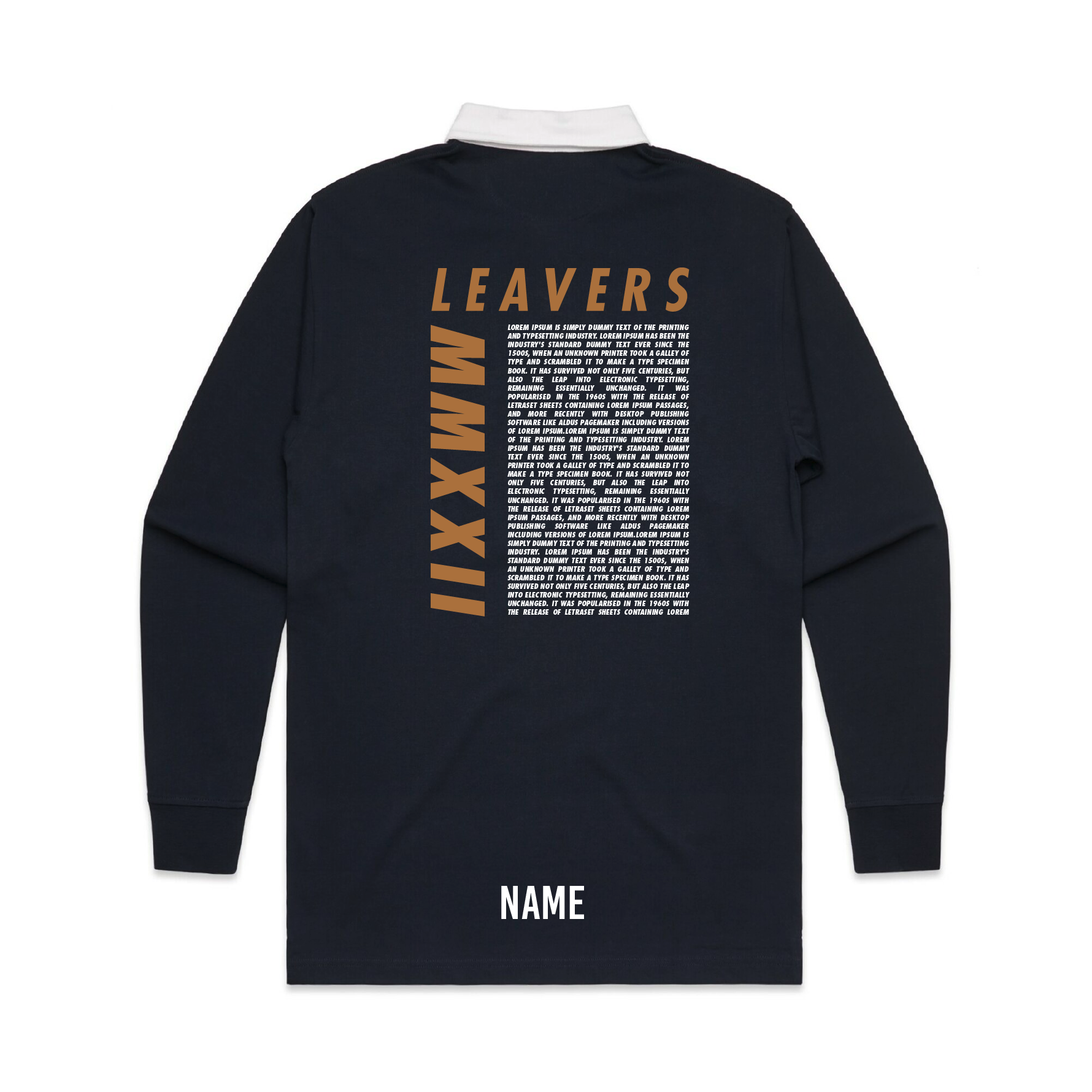 Hawera High School Leavers 2022 - AS Colour Rugby Jersey - Custom Clothing | T Shirt Printing | Embroidery | Screen Printing | Print Room NZ