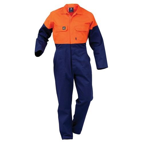 Overalls - Overall Arcguard 12Cal Day Only 325gsm Cotton Zip Orange/Navy (FDPCO)