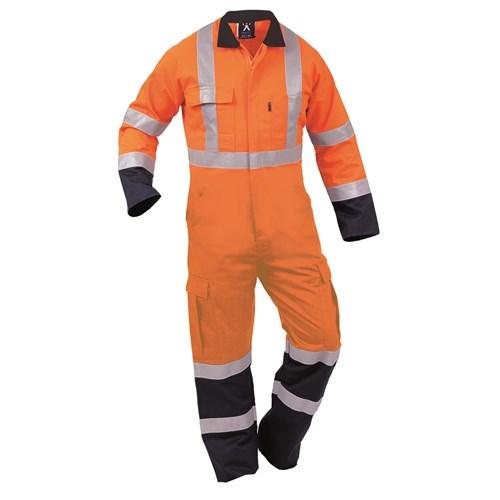Overalls - Overall TTMC-W17 300gsm Cotton Zip Orange/Black (CTPCOWX)