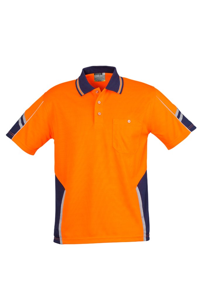Polo - Syzmik ZH237 Mens Hi Vis Squad S/S Polo