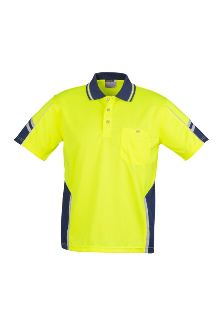 Polo - Syzmik ZH237 Mens Hi Vis Squad S/S Polo