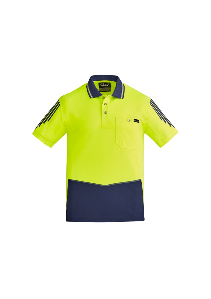 Polo - Syzmik ZH315 Mens Hi Vis Flux S/S Polo