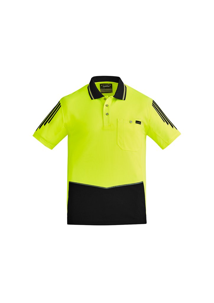 Polo - Syzmik ZH315 Mens Hi Vis Flux S/S Polo