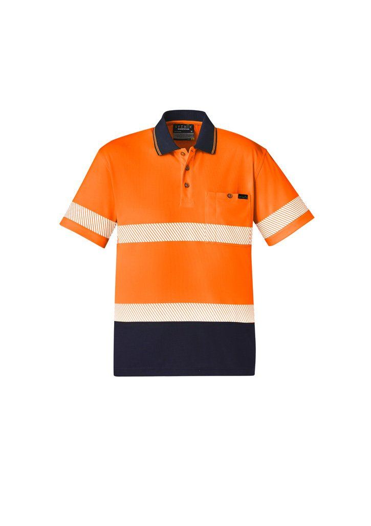 Polo - Syzmik ZH535 Unisex Hi Vis Segmented S/S Polo - Hoop Taped