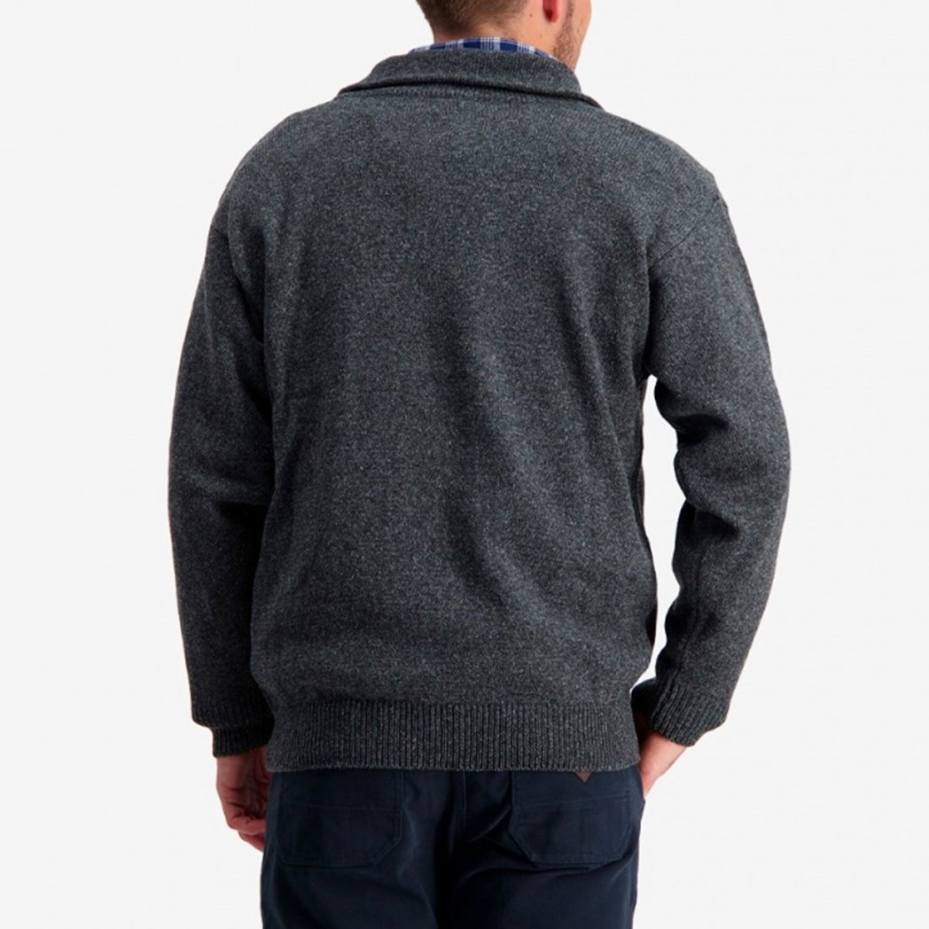 Printed Sweatshirt - Swanndri Mariner Wool Zip Neck Jersey - Leavers Gear NZ 2021
