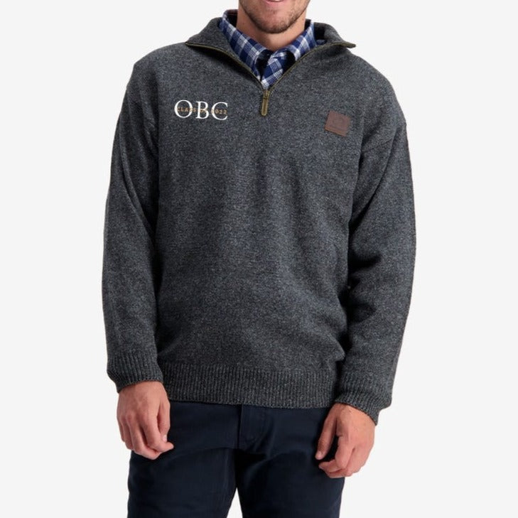 Printed Sweatshirt - Swanndri Mariner Wool Zip Neck Jersey - Leavers Gear NZ 2022