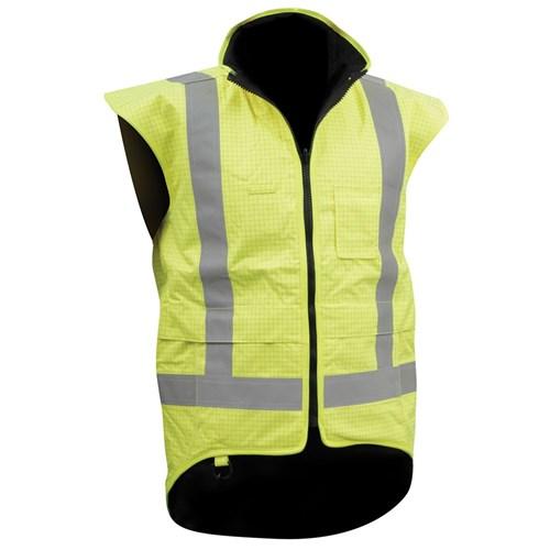 Rainwear - Vest Stamina FR Day/Night Fleece Lined Yellow (V47RVEST)