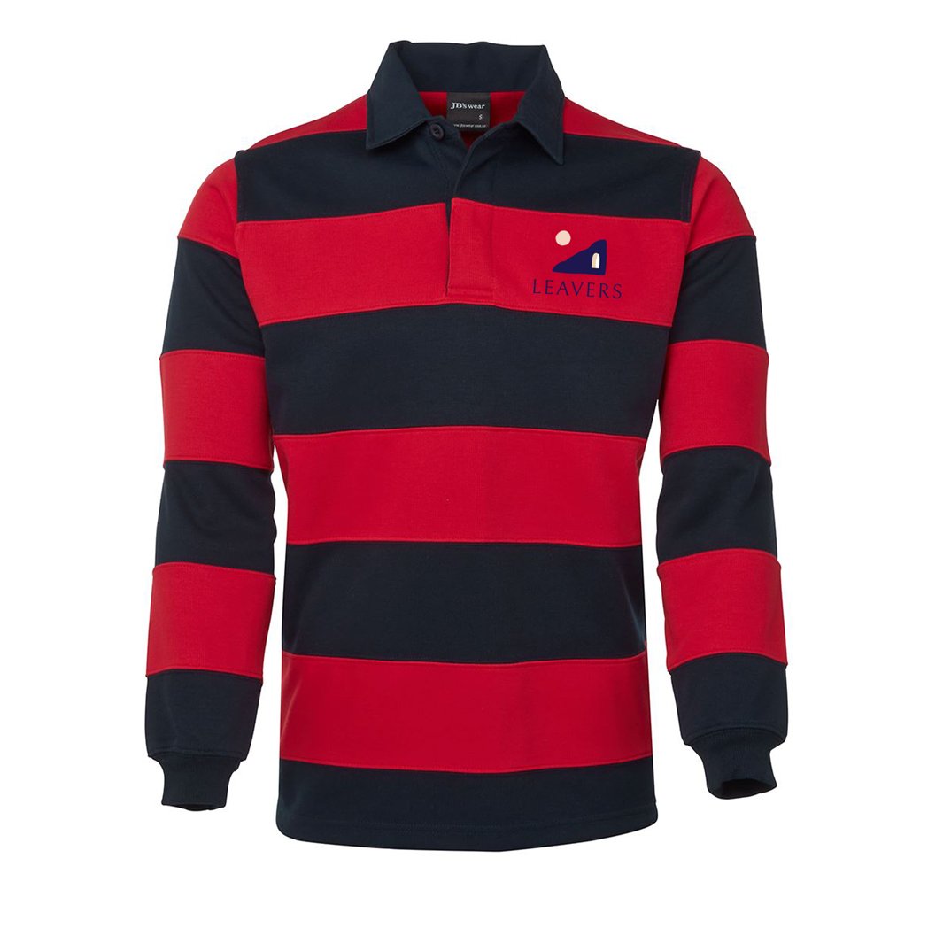 Rugby Jersey - JB"s Wear Unisex Stripe Rugby Jersey - Leavers Gear NZ 2021