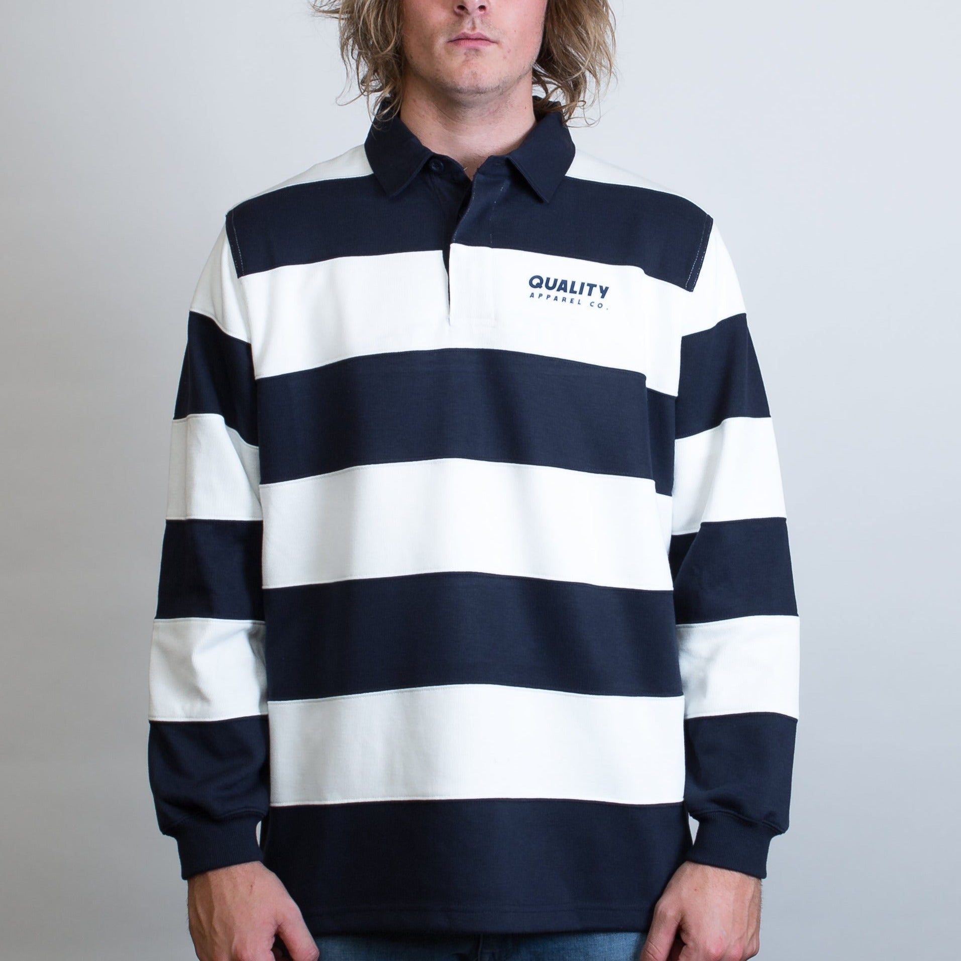 Rugby Jersey - JB's Wear Unisex Striped Rugby Jersey - Leavers Gear NZ 2022