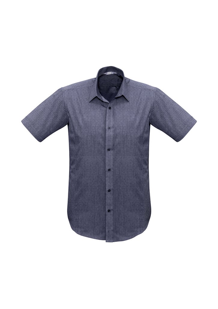Shirt - BizCollection S622MS Mens Trend Short Sleeve Shirt