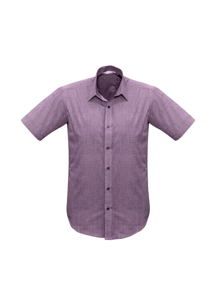 Shirt - BizCollection S622MS Mens Trend Short Sleeve Shirt