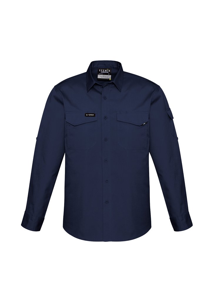 Shirt - Syzmik ZW400 Mens Rugged Cooling Mens L/S Shirt