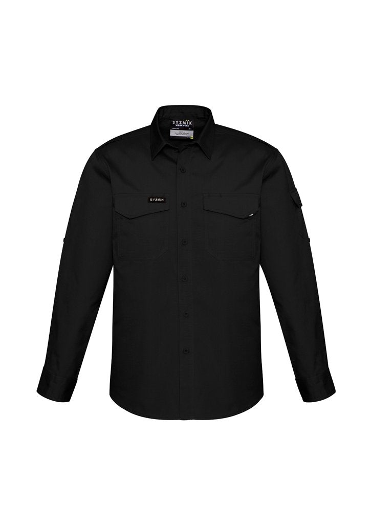 Shirt - Syzmik ZW400 Mens Rugged Cooling Mens L/S Shirt