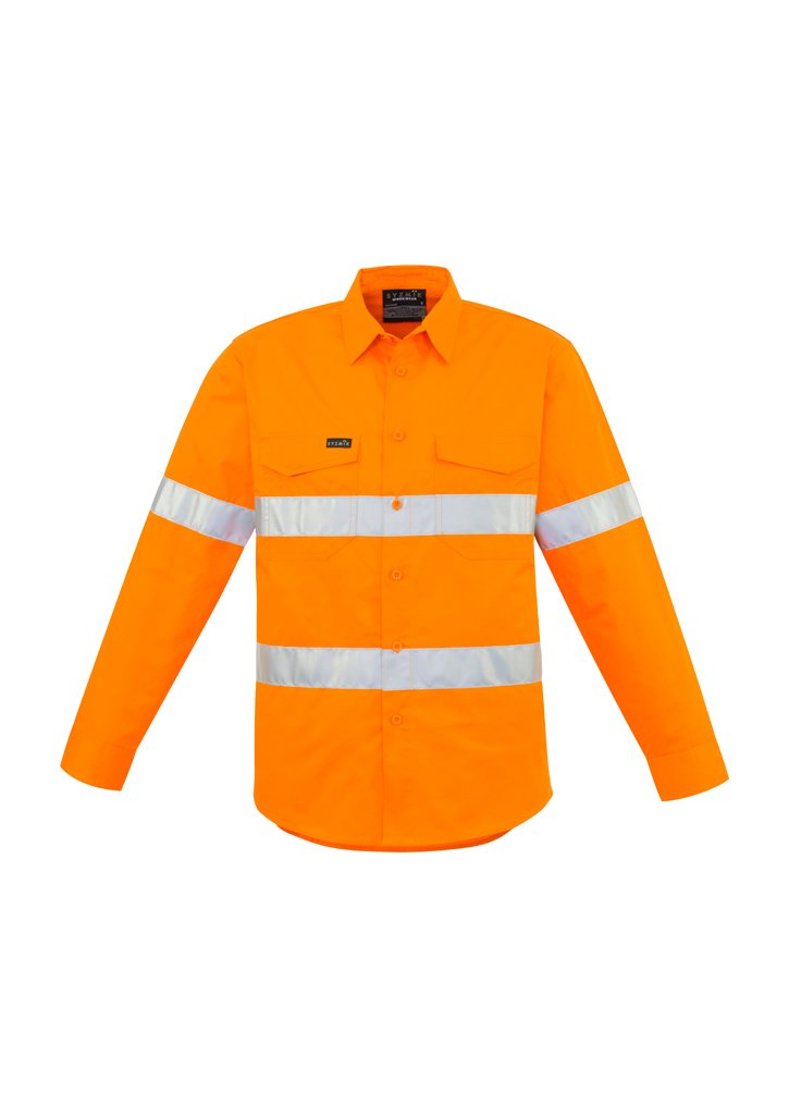 Shirt - Syzmik ZW640 Mens Hi Vis Hoop Taped Shirt