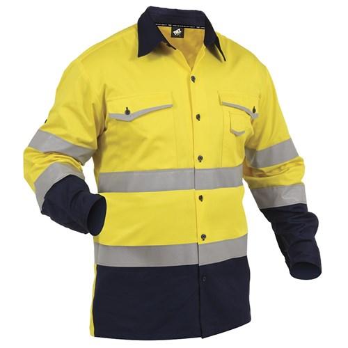 Shirts - Shirt Day/Night X-Tape Cotton Yellow/Navy (SNBCO)
