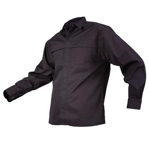 Shirts - Shirt Polycotton Black (LS0108)