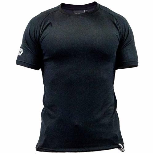 Singlets & T-Shirts - T-shirt Anti-microbial Wicking Polyester Black (TSDOPB)